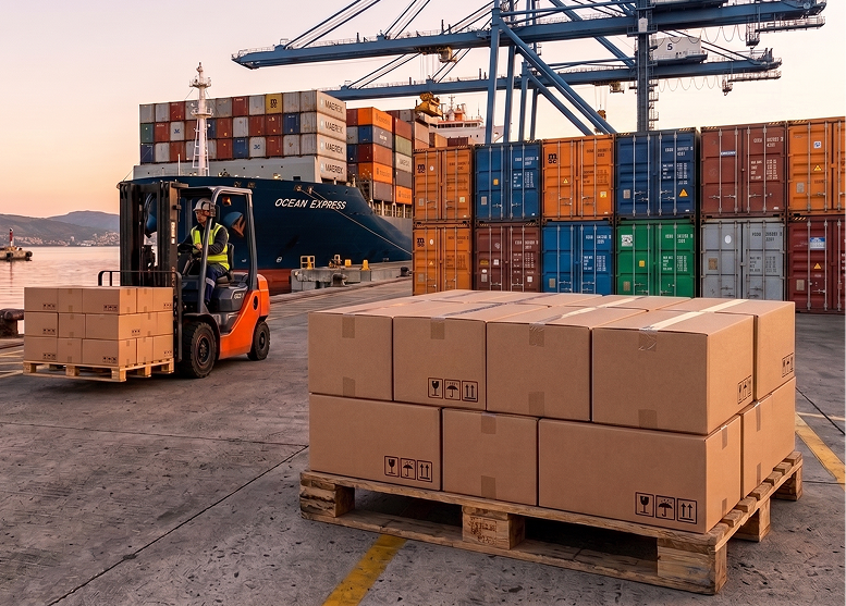 International shipping and export logistics