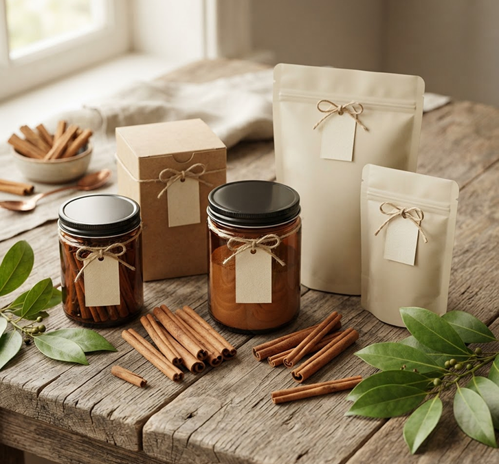 Custom cinnamon packaging